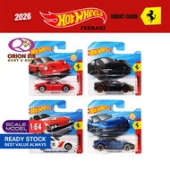 Hot Wheels 2026 Ferrari SF90 Stradale/ F40 Competizione/ Ferrari 12Cilindri/ Ferrari 365/Dino 206 GT