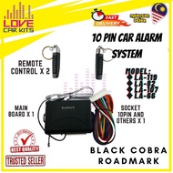 Black Cobra Roadmark 10 Pin Car Alarm System Alarm Kereta Wira For Car Alarm Security System Vehicle