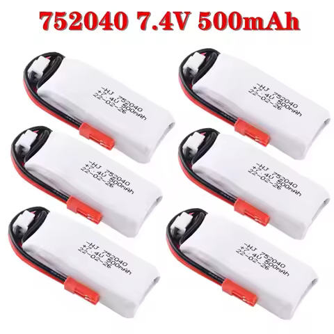 HJ 2S 7.4V 35C 500mah Lipo Battery For Radiolink A560 Fixed Wing Rc Car RC Toys Model Parts With JST