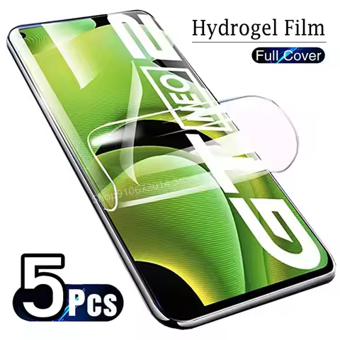 5PCS Hydrogel Film For Realme GT Master Neo 5 2T 3T 2 Pro Screen Protector For Realme C55 C3 C11 C21