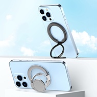 Megsafe magnetic suction phone ring bracket metal desktop bracket alloy material ultra-thin design