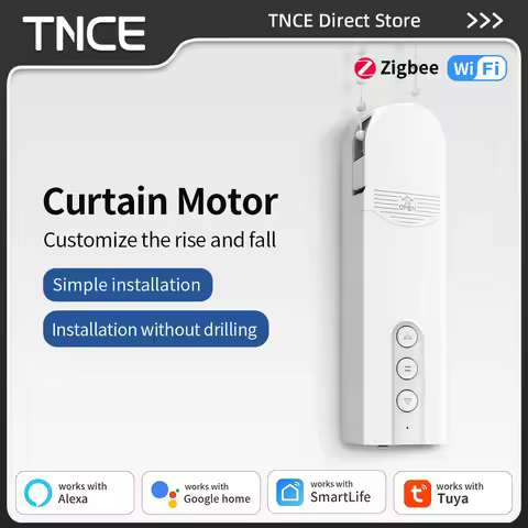 TNCE WIFI/ZigBee Smart DIY Motorized Roller Blinds/Shades Drive Motor Hub Tuya Smart Life APP Alexa 