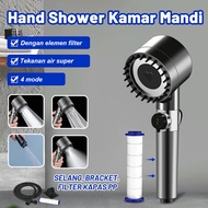 Shower Head Bathroom Shower High Pressure Shower One Set 4 Modes Water Shower Head