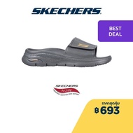 Skechers สเก็ตเชอร์ส รองเท้าแตะผู้ชาย Men Foamies Arch Fit Feelin Fresh Walking Sandals - 243159-CHAR Anti-Odor, Arch Fit, Dual-Density, Hanger Optional, Machine Washable