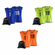 Trident Training Bib Set Soccer Football 1-18 Size: Senior Netting type with free bag Bib Bolasepak 