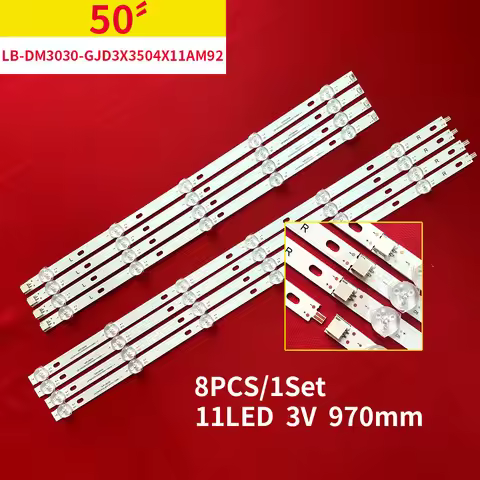 LED backlight for 50PUS6554/12 50PUS6504/12 LB-DM3030-GJD3X3504X11AM92-1-Y 50PUS6203/12 TPT500B5-U1T