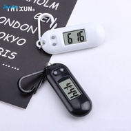 Color Pocket Keychains Mini Digital Clock Portable Key Ring ABS Hangable Silent Electronic Watch Study Exam Supplies