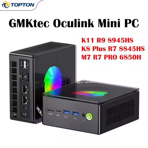 GMKtec Oculink Mini PC K11 K8 Plus M7 AMD Ryzen 9 8945HS R7 8845HS 6850H 2*USB4 2*DDR5 2*2.5G LAN Ga