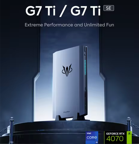 AtomMan Gaming Mini PC G7 Ti Intel i9 14900HX NVIDIA RTX 4070 8G GDDR6 2xDDR5 USB4 Windows 11 Deskto