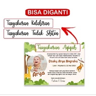 Baby aqiqah sticker tedak shiten baby thanksgiving [REQUEST DESIGN]