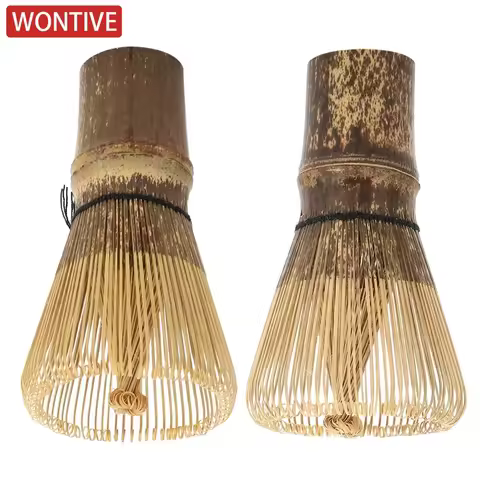 Bamboo Japanese Style Matcha Tea Whisk Brush Tea Accessories for Matcha Tea Making 100 Prongs 80 Pro