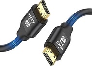 grofyllaa 8k Hdmi Cable 6.6ft High Speed HDMI 2.1 Cable,4K@120Hz 8K@60Hz HDMI Cord for 3D eARC UHD TV Monitor Laptop Roku TV Xbox PS4/PS5 Blu-ray（Black）