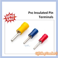 PVC Insulated Pin Terminals / Round Pin Terminals Wire Connector Electrical