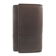 近全新 Gucci Guccissima 256433 棕色ブラウン六環鑰匙包 1431 [二手] GUCCI