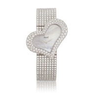 Piaget Limelight Funny Heart Reference GOA31075, a white gold quartz wristwatch, Circa 2012