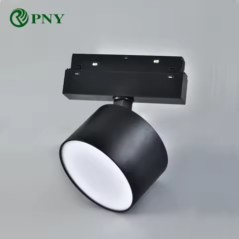 PNY Magnetic led Track Light Dimmable 48V DALI Lamp Tuya Zigbee Magnetic Track Lighting System Round