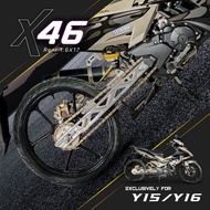 Masviral X46 Daytona CNC Forged ALLOY Sport Rim Yamaha Y15ZR Y16ZR LC135 Sportrim 1.6 1.6