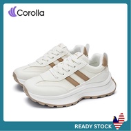 Corolla Women’s Thick Sole Sneakers Breathable Antibacterial Shock Absorption