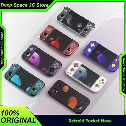 Retroid Pocket Nova Retro Handheld Game Console 4.5 Inch 120Hz Amoled Snapdragon 8 Gen2 Ps2 Emulator