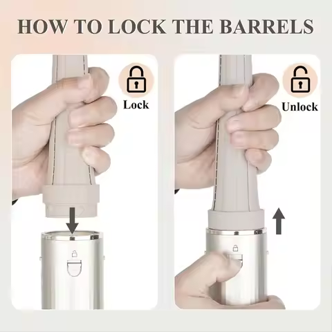 Top Long Curling Iron Conical Barrels Attachment for Shark FlexStyle 0.78-1.4Inch Auto-Wrap Curling 