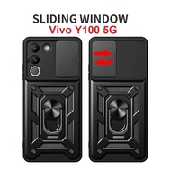 EllaStuff COD Available Case Vivo Y100 5G Softcase SLIDE ARMOR PRO CAMERA Casing Vivo Y100 5G