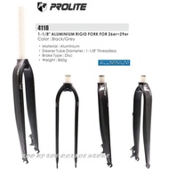 PROLITE Rigid fork aluminum for 26er, 27.5er, 29er,700C Bike