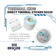 50x30 DIRECT THERMAL LABEL STICKER BARCODE LABEL STICKER