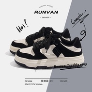 Skateboard Shoes Men's Casual Shoes Black White Panda Niche Design Skateboard Shoes Ultra Light Thic