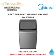 MIDEA MA200W85 8.5KG TOP LOAD WASHING MACHINE - 2 YEARS MIDEA WARRANTY