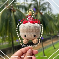 Crochet Keychain | Inspired Jellycat Happy Birthday Cake