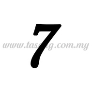 Balloon Sticker - Number "7" - Regular