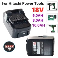 ☃18V 6.0Ah 8.0Ah 10.0Ah Li-ion Battery for Hitachi/HiKOKI 18V Cordless Power Tools for BSL1850 B ❤Y