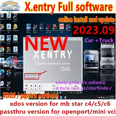 Newest 2023.09 MB STAR sd C4C5C6 software xentry DAS install or upgrade online xentry 2023.09 das ve