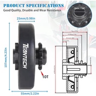 Go Kart Clutch 3/4" Bore 10T for 212cc Predator Engine Go Kart Minibike Honda Kart Engines (3/4" Bor