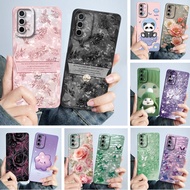 For OnePlus Nord N200 5G DE2117 DE2118 Shockproof Silicon Case Fashion Simplicity Oil Painting Flowe