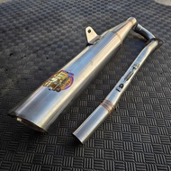 REPLIKA WAVE 125 WAVE 100 NICE 125 H2 PIPE THAILAND STOCK LOOK POWER PIPE STOCK /54MM /57MM REPLICA 