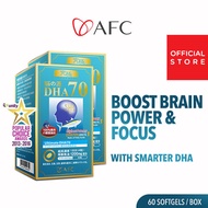 ★ [2 Boxes] AFC Ultimate DHA70 ★ Omega 3 Fish Oil DHA EPA Smarter Learning Focus Memory  Eyes