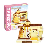 Keeppley (คีปเพลย์) บริคตัวต่อ Kuppy - Pompompurin Shinning pudding shop รหัส QMSRK20810