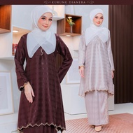 KURUNG DIANERA Kurung Pahang Baju Wanita Muslimah Kembang Sulam Sutera Clothing Sets