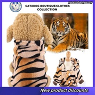 Funky Hat and clothes Warm clothing for dogs T iger Transformation Pet costume cute cat clothes