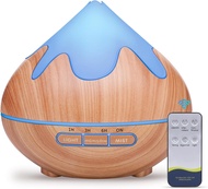 500ML Essential Oil Diffuser, Aromatherapy Diffuser with Remote Control, Multifunctional Air Diffuse