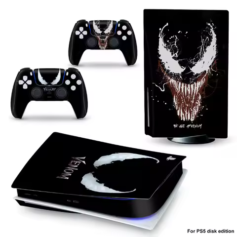 Marvel Spider-Man Venom Cool game console stickers PS5 Disc Edition Console Stickers Small gift
