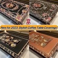 PVC Kain Meja untuk Meja Sofa / Kopi (150cm x 90cm) Alas Meja Kopi / Lapik Meja Kopi / Alas Meja Sof