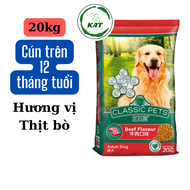 [Bao xá 20kg] Thức ăn hạt cho chó lớn CLASSIC PETS ADULT hương vị thịt bò - Bao xá 20kg - KAT Love P