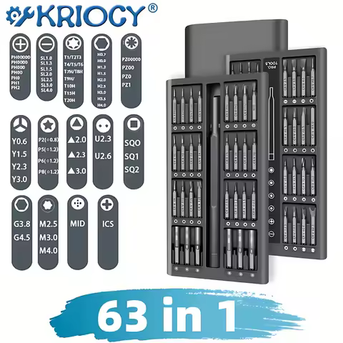 63 in1 Multifunction Screwdriver Set Precision Screw Driver Magnetic Bits Mobile Notebook Maintenanc