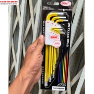 JAPANESE yellow hexagonal ball set of 9 pieces 1.5-10mm TLC-S9NYE EIGHT