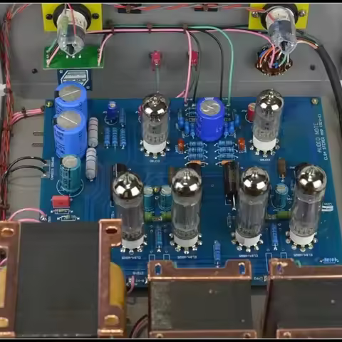 A-468 EL84/6P14 Push Pull Tube EL84 Tube Power Amplifier Class AB1 15 W 4-8Ohms 110V-240V