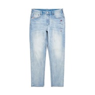 江戶勝 日系 男裝 經典淺色窄管直筒牛仔褲(漂淺藍) #褲子