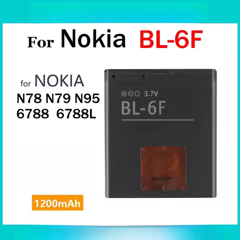 BL-6F BL6F BL 6F 1200mAh Original Battery For Nokia 6788 N78 N79 N95 6788 6788L Rechargeable Batteri