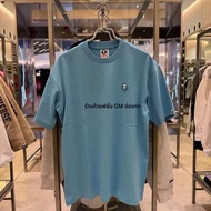 เสื้อยืดแขนสั้นผู้ชาย Aape ทรงหลวมๆ สำหรับฤดูร้อนปี 2025 ทรงพอดีตัว เข็มขัดแบบมีโลโก้ ลายตัวอักษรที่